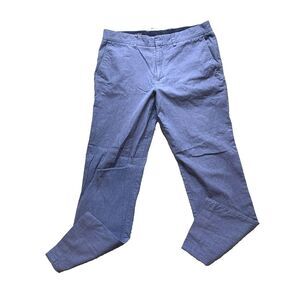 J Crew Pants 33x32 Blue Bedford Straight Leg Flat Front Trouser Dress Mens‎